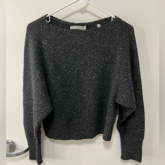 Vince Cashmere Boatneck Sweater in Charcoal - Picture 7 of 14